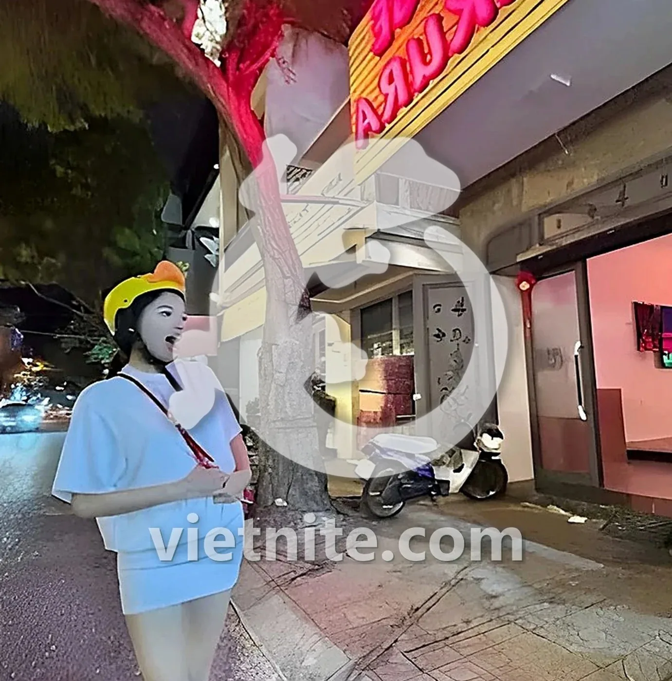 나트랑 사쿠라 마사지 외관과 간판